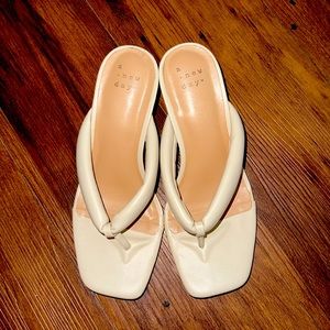 Target’s A New Day Heeled Sandal - Size 5 in Cream